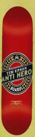 Anti Hero Upson Lager deck in the Deluxe Distribution 2001 Spring
