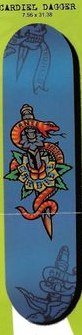 Anti Hero Cardiel Dagger deck in the Deluxe Distribution 2001 Winter Catalog