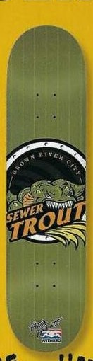 Anti Hero Hewitt Sewer Trout deck in the Deluxe Distribution 2005 Back To School