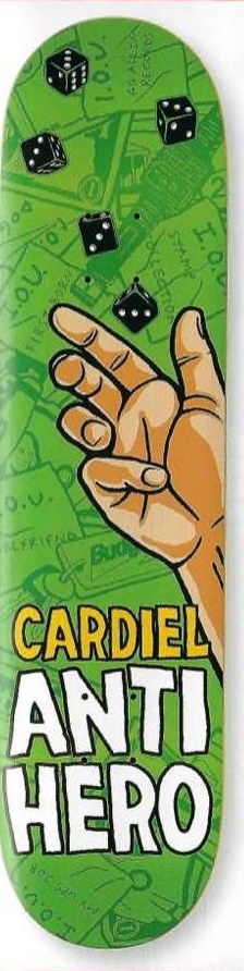 Anti Hero Cardiel 3s deck in the Deluxe Distribution 2005 Fall