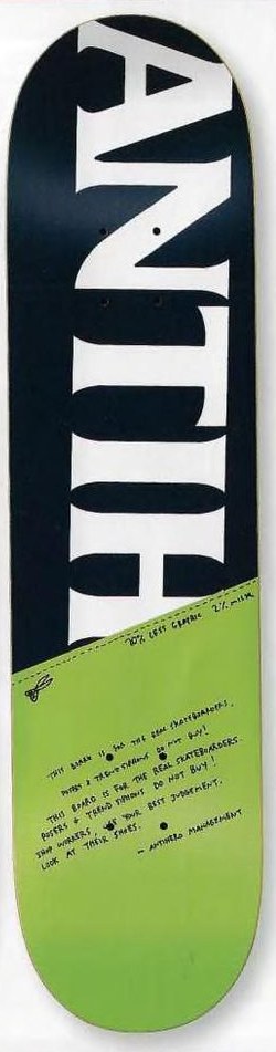 Anti Hero Shop Owner deck in the Deluxe Distribution 2005 Fall