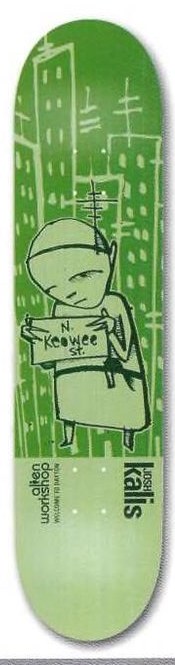 Alien Workshop Kalis Welcome to Dayton deck in the DNA Distribution 2000 Fall