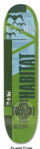 Habitat Co Exist 2 Logo deck in the DNA Distribution 2000 Fall