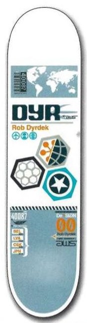 Alien Workshop Dyrdek Flight Series deck in the DNA Distribution 2000 Fall