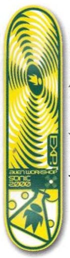 Alien Workshop Sonic 2000 deck in the DNA Distribution 2000 Fall