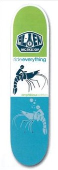 Alien Workshop Ride Everything (Amphibious Edition) deck in the DNA Distribution 2002