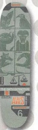 Alien Workshop Sixth Extinction deck in the DNA Distribution Catalog 2000 Spring