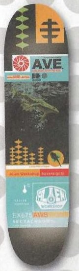 Alien Workshop A.V.E. Sectachrome deck in the DNA Distribution Catalog 2000 Spring