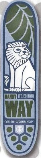 Alien Workshop Way Limited Edition deck in the DNA Distribution Catalog 2000 Spring