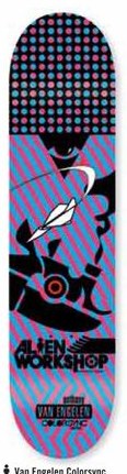 Alien Workshop Van Engelen Colorsync deck in the DNA Distribution Catalog 2006 Spring