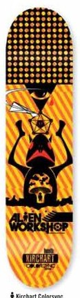 Alien Workshop Kirchart Colorsync deck in the DNA Distribution Catalog 2006 Spring