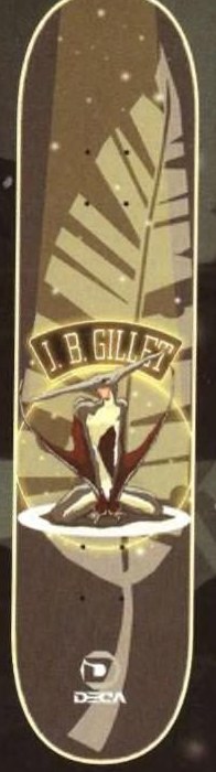 Deca Gillet Dino (Pterodactyl) deck in the Dwindle Distribution 2002 Spring