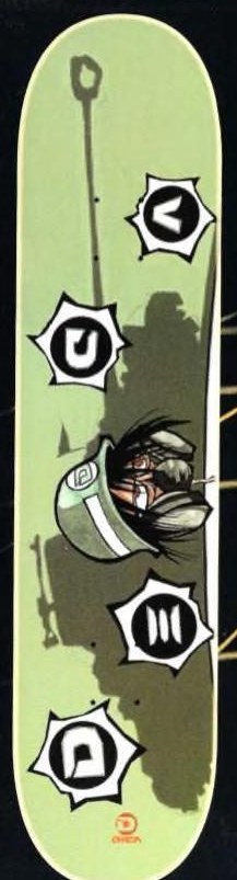 Deca Helmet Head Logo deck in the Dwindle Distribution 2002 Spring