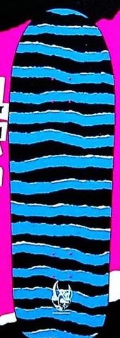 Speed Demons Blue Large Stripes deck in the Dwindle 2006 Spring