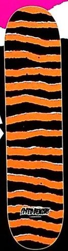 Speed Demons Orange Stripes deck in the Dwindle 2006 Spring