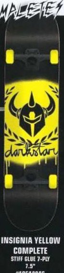 Darkstar Insignia Yellow deck in the Dwindle Distribution 2006 Fall