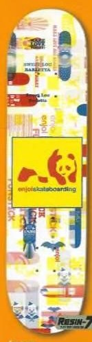 Enjoi Team Panda-monium deck in the Dwindle Distribution 2006 Summer Supplement