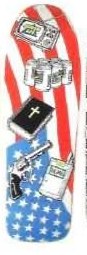 World Industries Flag Gun Bible deck in the Dwindle Distribution Experimental 2006