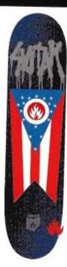 Black Label Svitak Ohio Flag deck in the Giant Distribution 2002 Spring