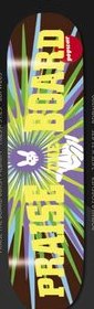 Popwar Praise the Board Burst Medium deck in the Giant Distribution 2006 Spring Catalog