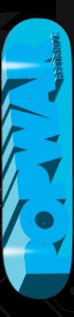 Popwar 3-Dizzee (Blue, Mini) deck in the Giant Distribution 2007 Spring Catalog