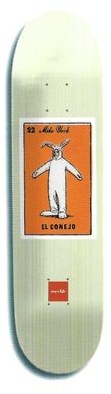 Chocolate York Loteria deck in the Girl Skateboards 2000 Spring