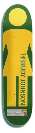 Girl Johnson OG Grid deck in the Girl Skateboards 2000 Spring