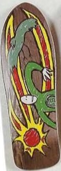 Foundation Circle F deck in the Intensity Skates 1990 Fall Christmas