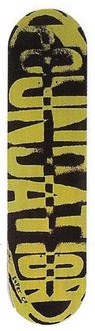 Foundation Wood Burn deck in the Intensity Skates 1995 Spring Summer