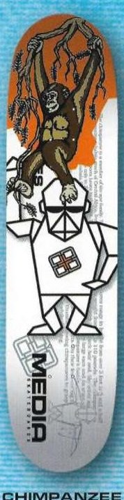 Media Origami Chimpanzee deck in the Media 2001 Spring