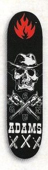Six Gun Adams Triple X deck in the Monster Skate 2002 Holiday