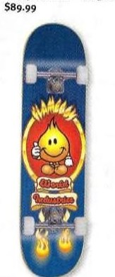 World Industries Flameboy 2.0 (Blue) deck in the Monster Skate 2002 Spring