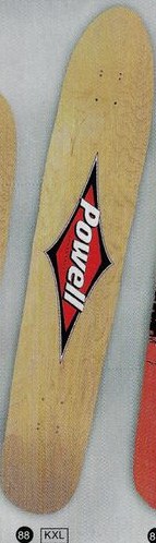 Powell Peralta Longboard Diamond deck in the Powell 1997 Spring Catalog