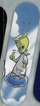 Powell Peralta Angel Boy deck in the Powell 1997 Spring Catalog