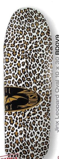 Vision Street Wear Jinx Leopard Oval deck in the Select Distribution 2002