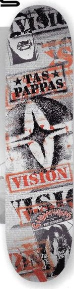 Vision Street Wear Pappas Icon deck in the Select Distribution 2002
