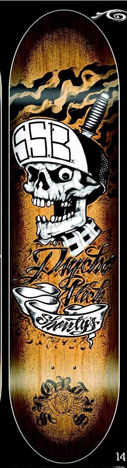 Shorty's Psycho Stick deck in the Shorty's Catalog 2005 Holiday