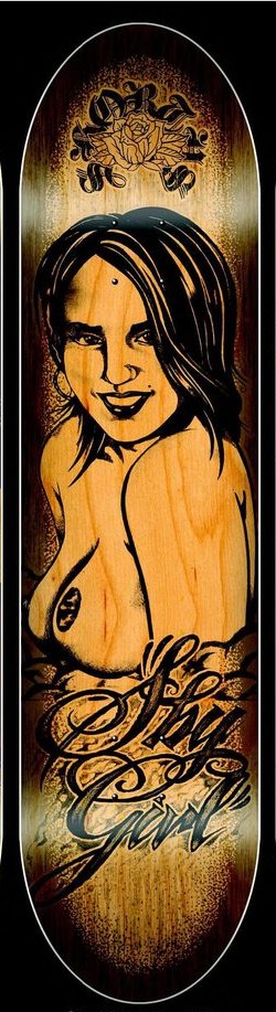 Shorty's Shy Girl deck in the Shorty's Catalog 2005 Holiday