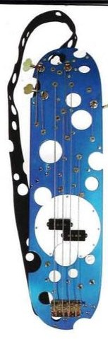 Sk8 On The Wall Untitled (Precision Bass) deck in the Sk8 On The Wall