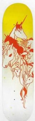 Sk8 On The Wall Unicornies deck in the Sk8 On The Wall