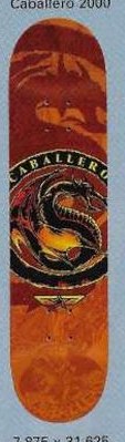 Brigade Caballero 2000 deck in the Skate One 2000 Fall Catalog