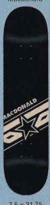 Brigade Macdonald Star Logo (Black) deck in the Skate One 2000 Fall Catalog