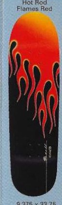 Powell Peralta Hot Rod Flames (Red) deck in the Skate One 2000 Fall Catalog