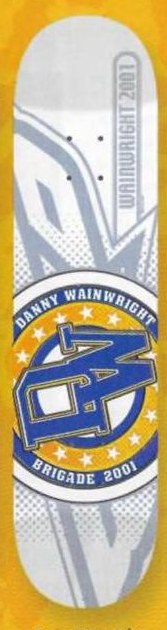 Brigade Wainwright DW Collegiate deck in the Skate One 2001 Summer Catalog