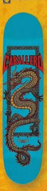 Brigade Caballero Chinese Dragon deck in the Skate One 2001 Summer Catalog
