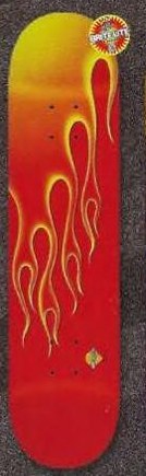 Powell Peralta Red Flames deck in the Skate One 2001 Summer Catalog