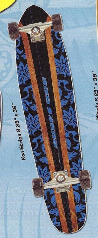 Surf One Koa Stripe deck in the Skate One 2002 Spring