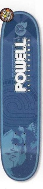 Powell Peralta Skull2 Blue deck in the Skate One 2002 Summer Catalog
