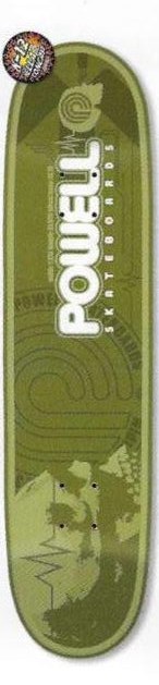 Powell Peralta Skull2 Green deck in the Skate One 2002 Summer Catalog