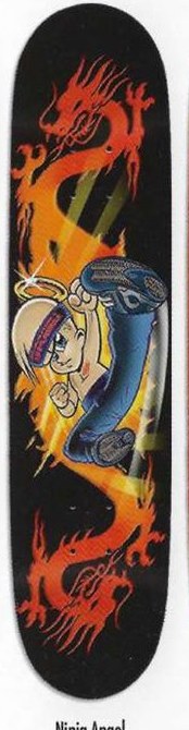 Angel Boy Ninja Angel deck in the Skate One 2002 Summer Catalog